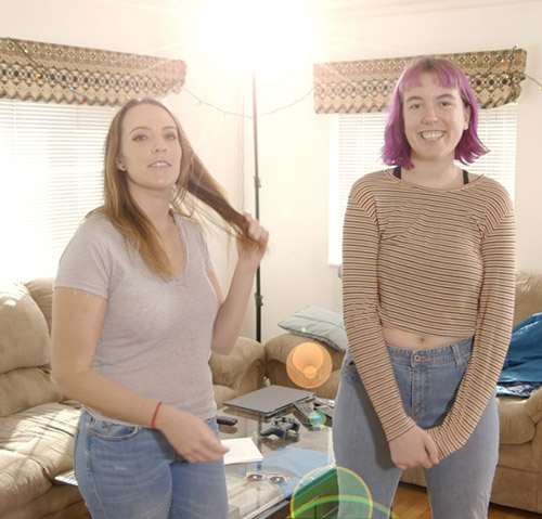 Alisha and Olivia from HD Wetting in jeans