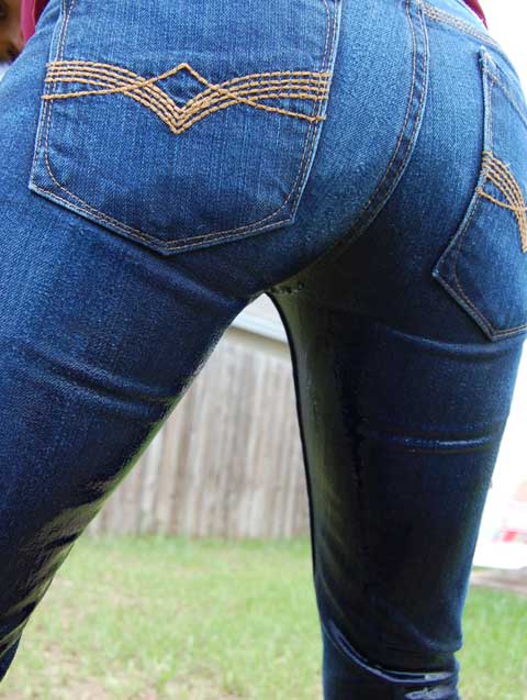 Peeing Her Jeans